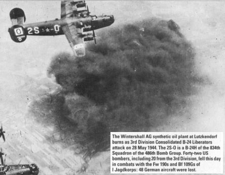 b24s bombing synthetic oil plant