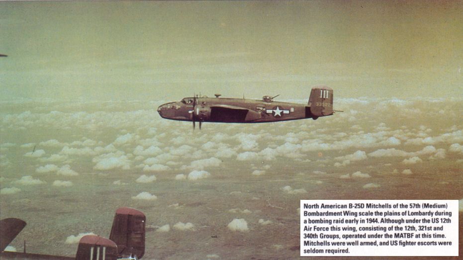 B25 Mitchells of 57th bombardment wing