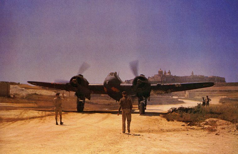 Beaufighter at its Malta base