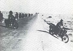 Bersaglieri Motorcyclists in Egypt