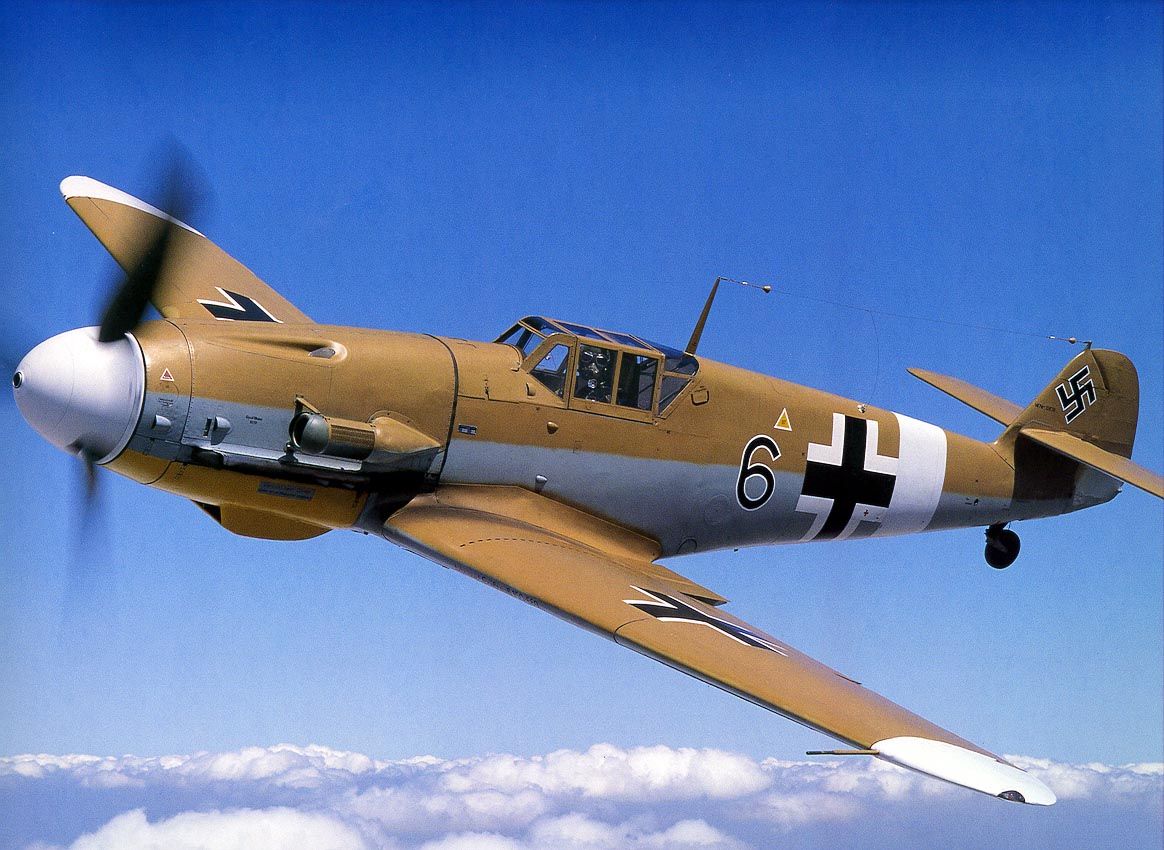 Bf109G2 trop "black six"