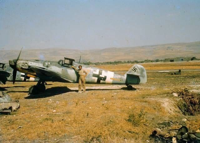 Bf109G6 trop of Jg 53 Pik As captured by the Americans in Italy