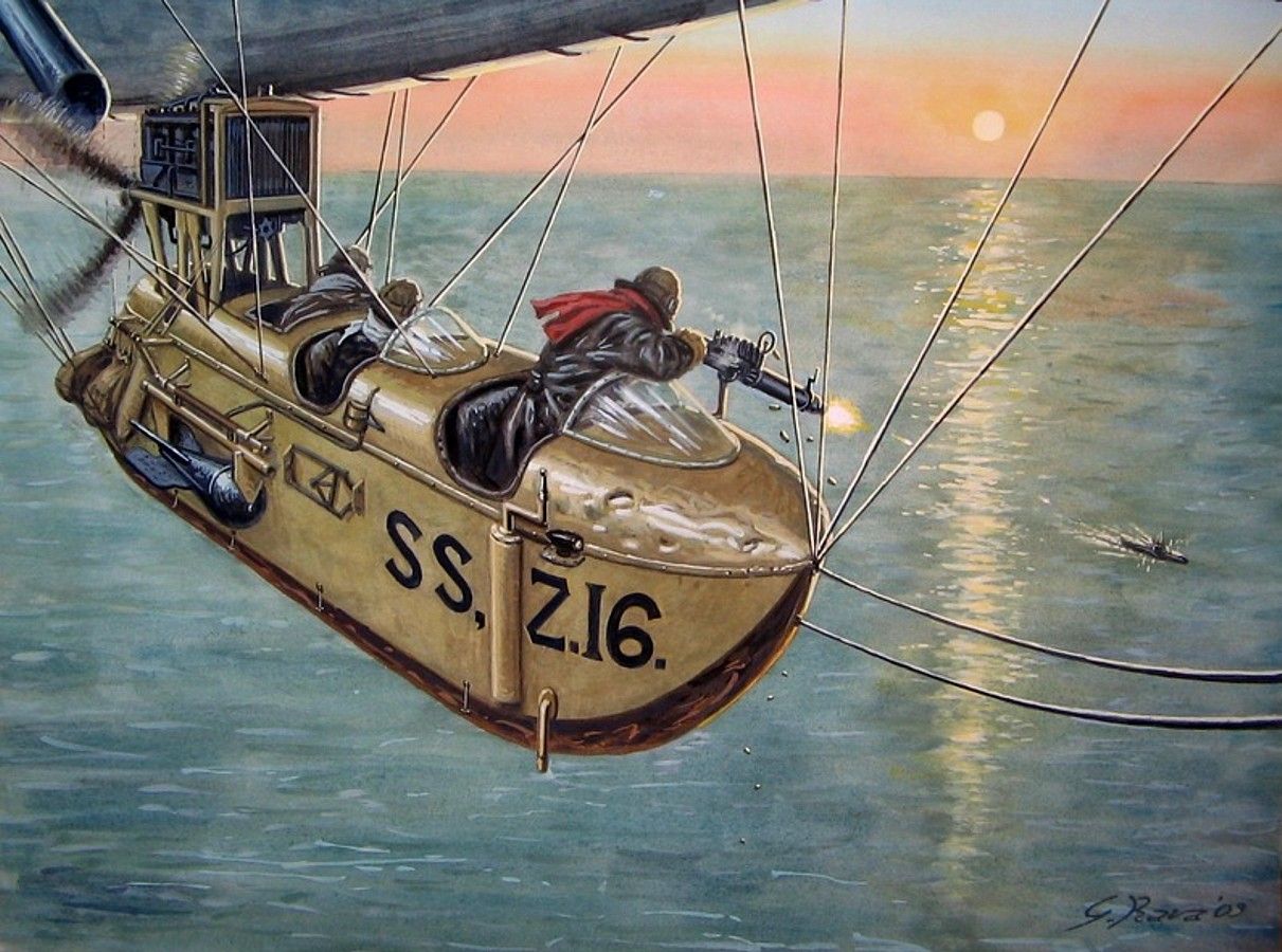 Сс море. Дирижабль Цеппелин в 1 мировую войну. Дирижабль Sea Scout. Боевые дирижабли 1 мировой.