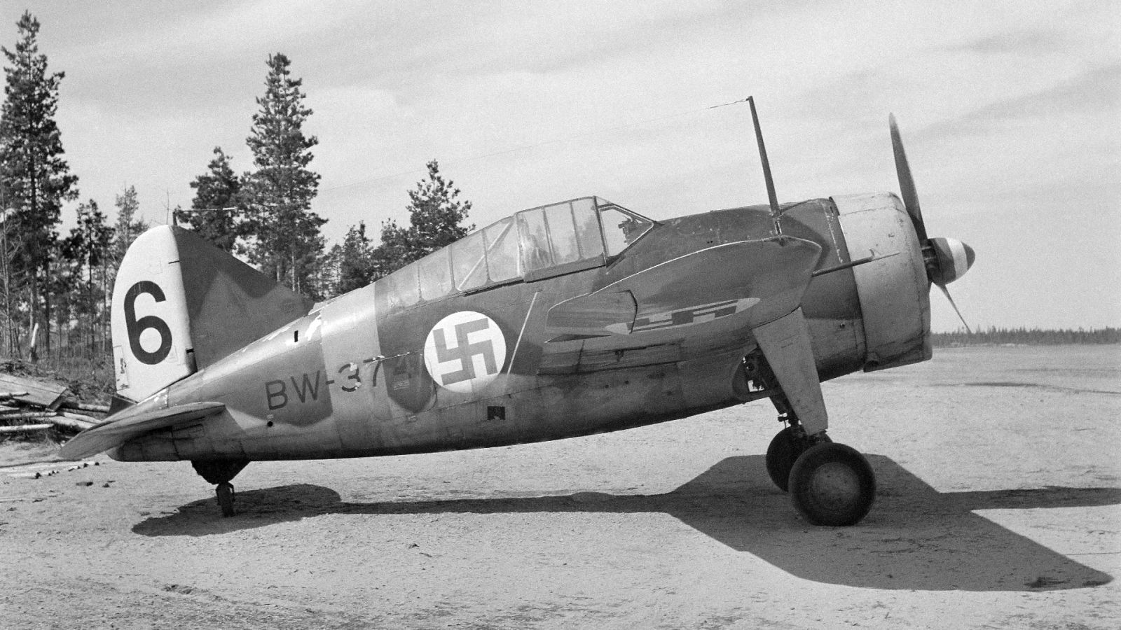 Brewster Buffalo, BW-374, 2/LeLv 24, Finnish AF, 1943