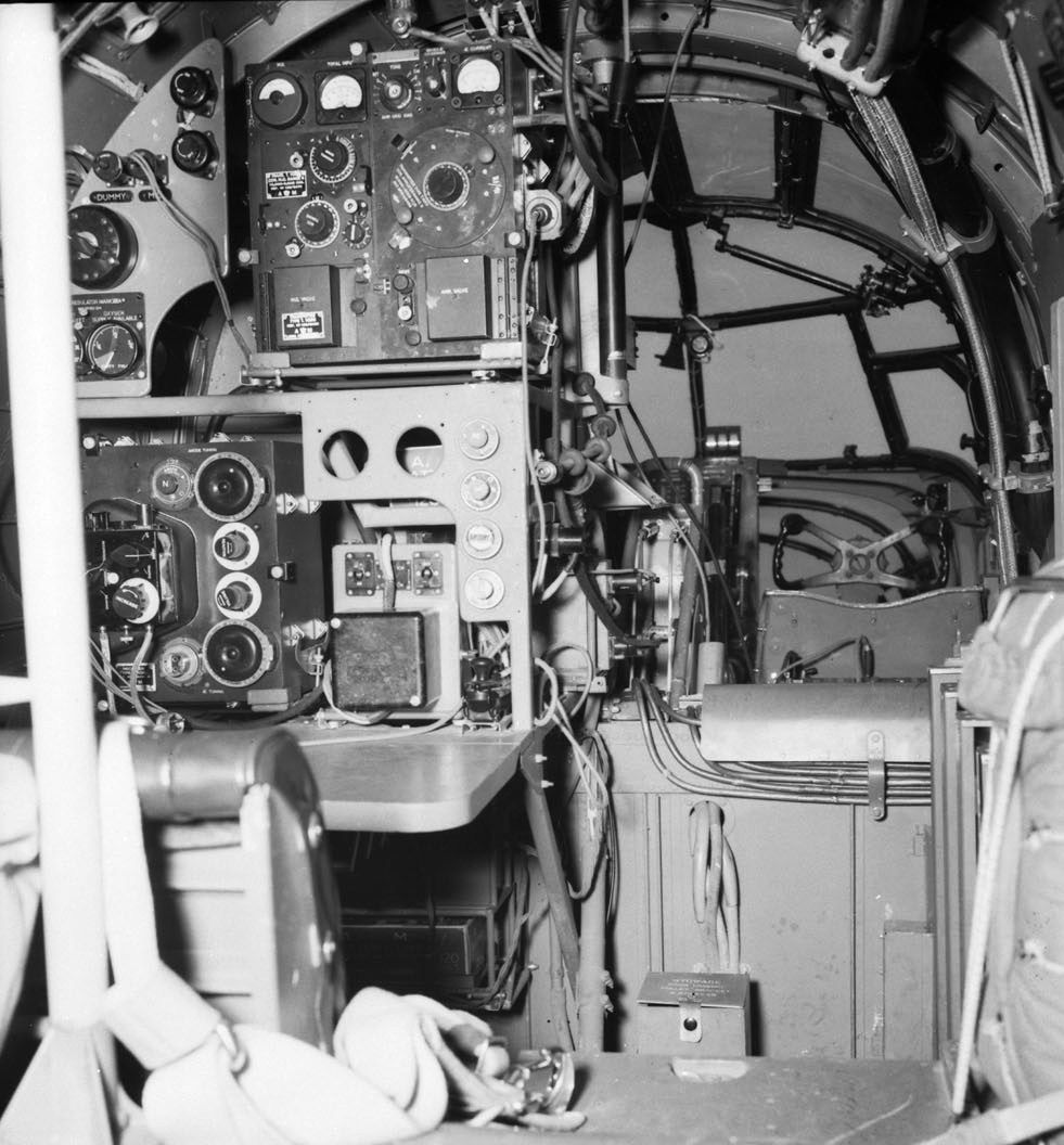 Bristol Beaufort bomber, cockpit interior (2)