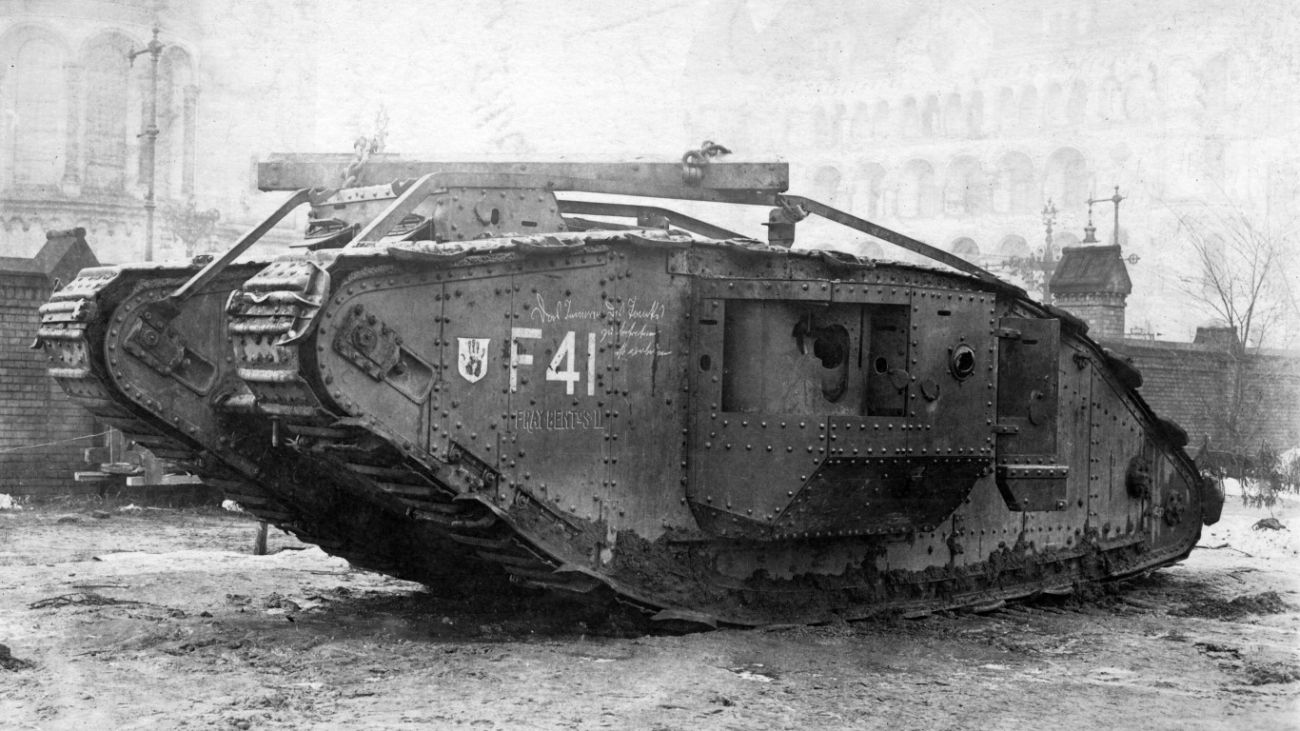 British Mark IV male tank, F41 "Fray Bent's II"