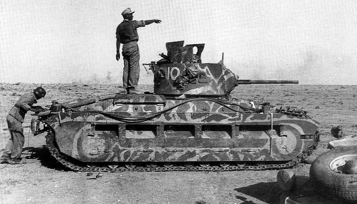 Captured A-12 Matilda II , the North Africa,  1941