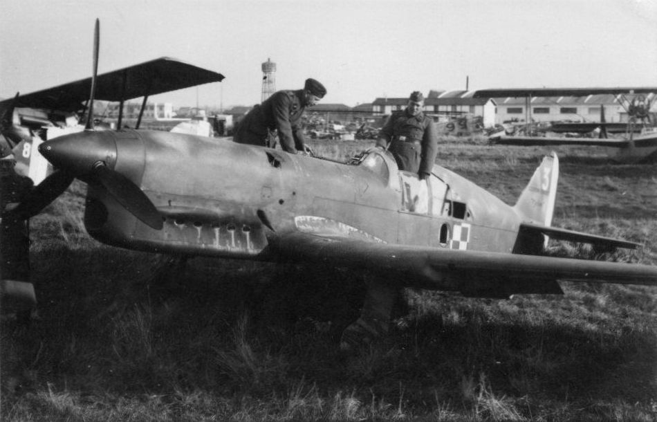 Caudron CR.714C1 Cyclone, "White 3", Polish AF, France  1940