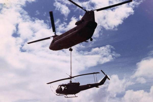 chinook transports helicopter