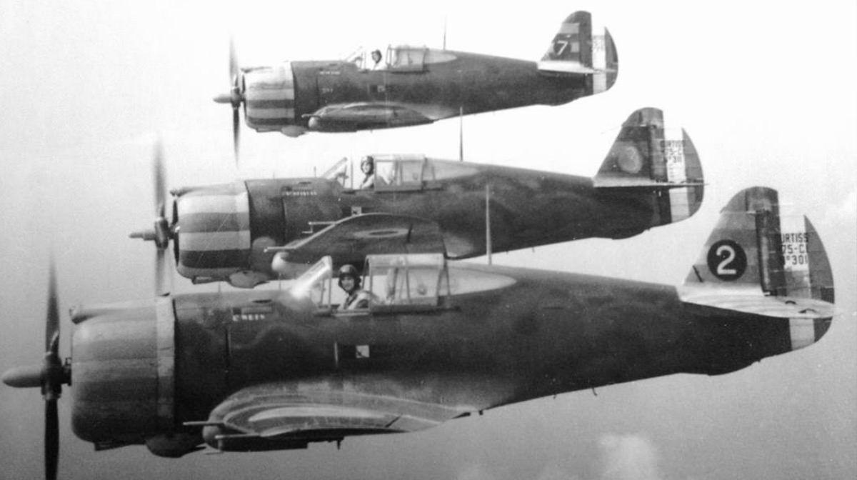 Curtiss Hawk 75, GC I/4 in Vichy markings, 1942