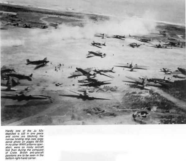 Damaged JU52s on Crete