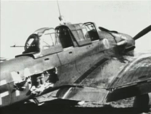 damaged Ju87B