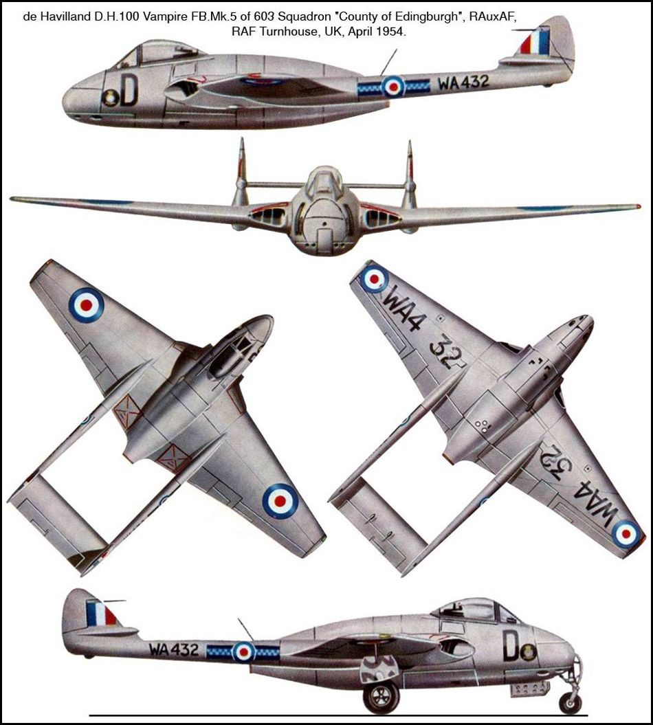 de Havilland D.H.100 Vampire FB.Mk 5 | Aircraft of World War II ...
