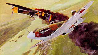 Dogfight between Yak3 and IAR 80