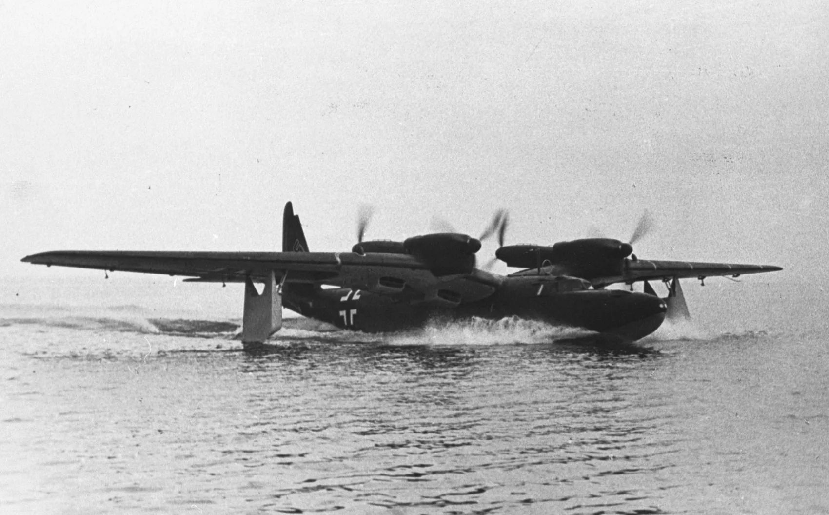 Dornier Do-26 with Jumo 205  engines during taking off