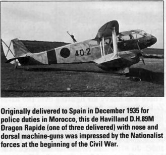 Dragon Rapide in spanish markings