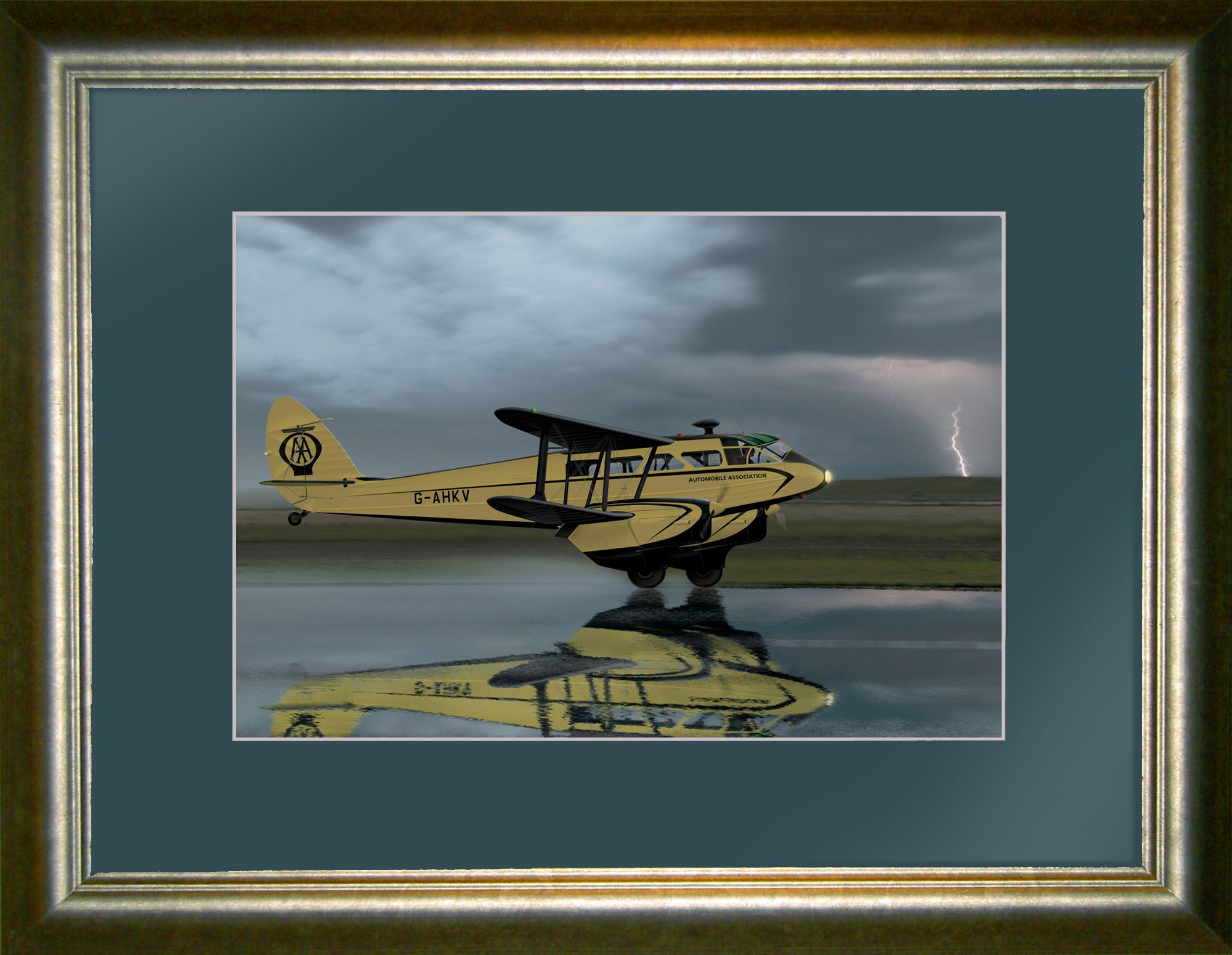 Dragon Rapide in Thunderstorm