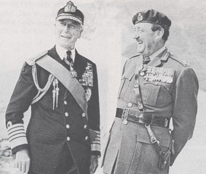Earl Mountbatten of Burma and Lieutenant-Colonel John Frost