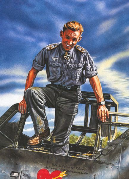 Erich Hartmann - top scoring WWII pilot (352 airborne victories)