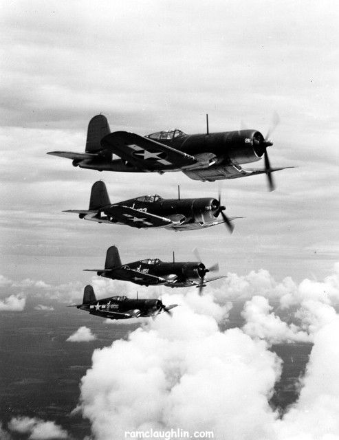 F4U Corsair formation.