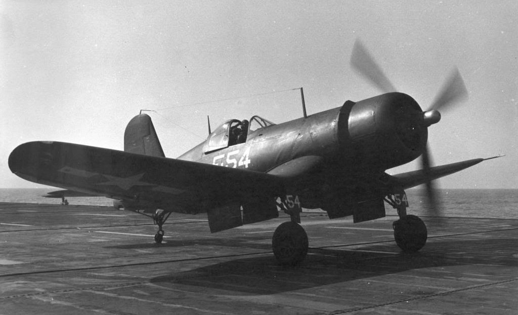 F4U Corsair, USS Sable, 1944