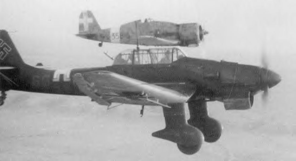 Fiat G.50 and Stuka