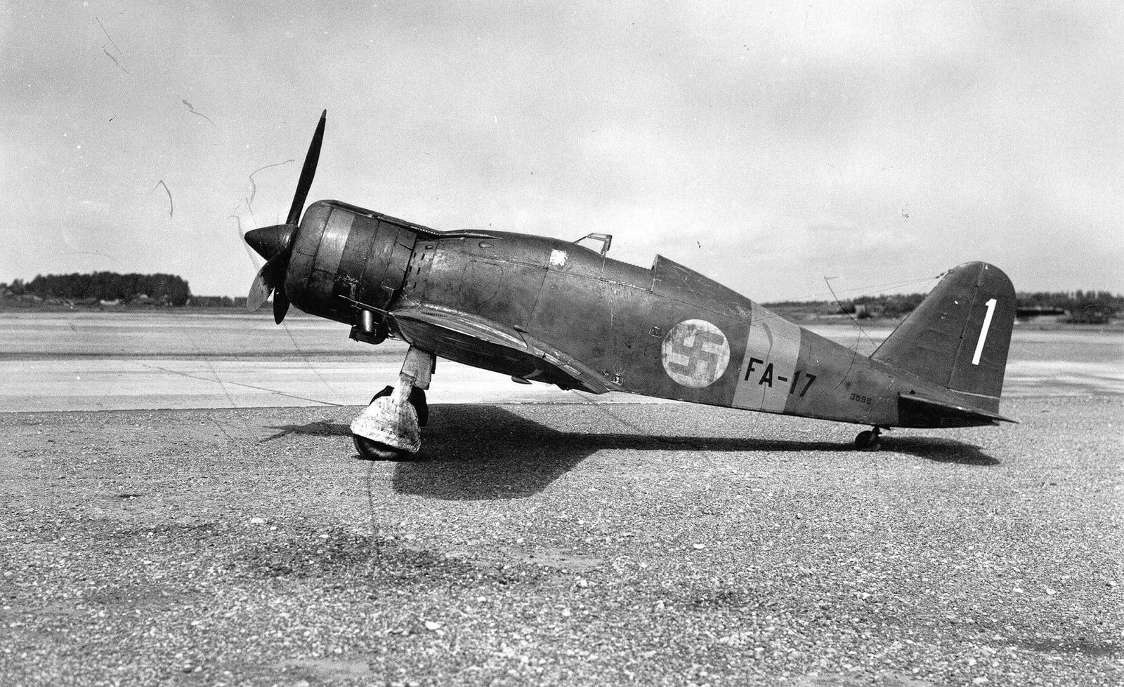 Fiat G.50 Freccia," White 1" FA-17, Finnish AF (1)