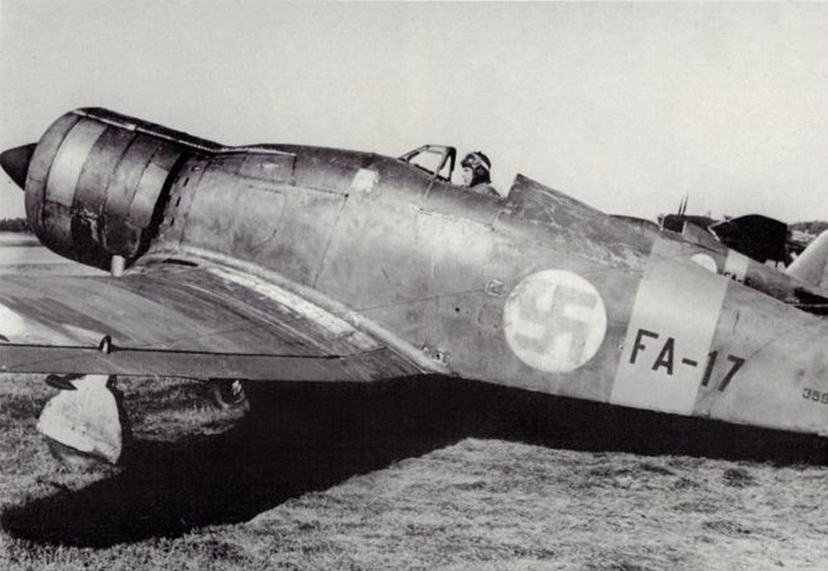 Fiat G.50 Freccia," White 1" FA-17, Finnish AF (2)