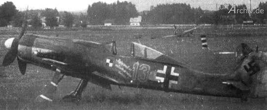 Focke Wulf 190 D-9 of the papagei staffel