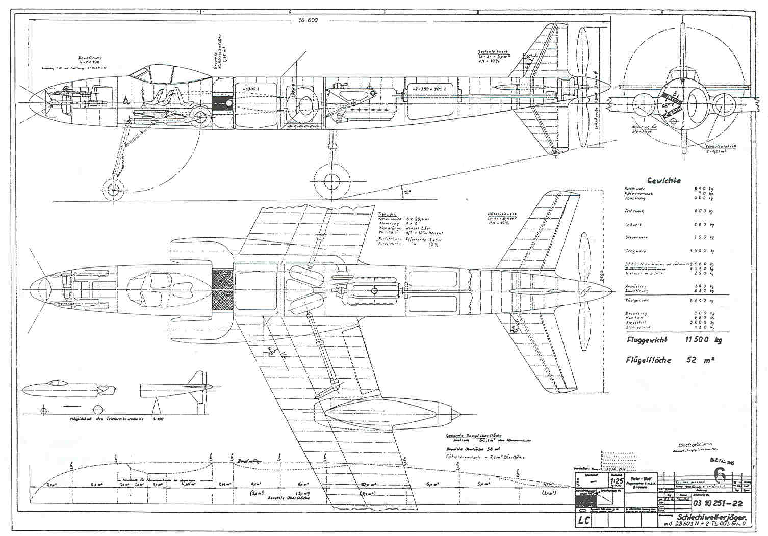 Focke-Wulf P 13 10251-13 / II or P 251-22