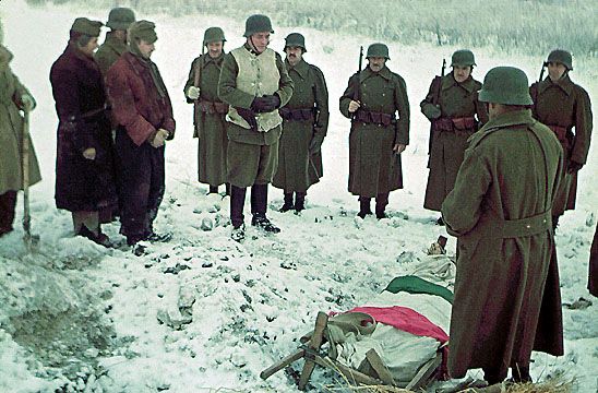 Funeral for Hungarian Soldier