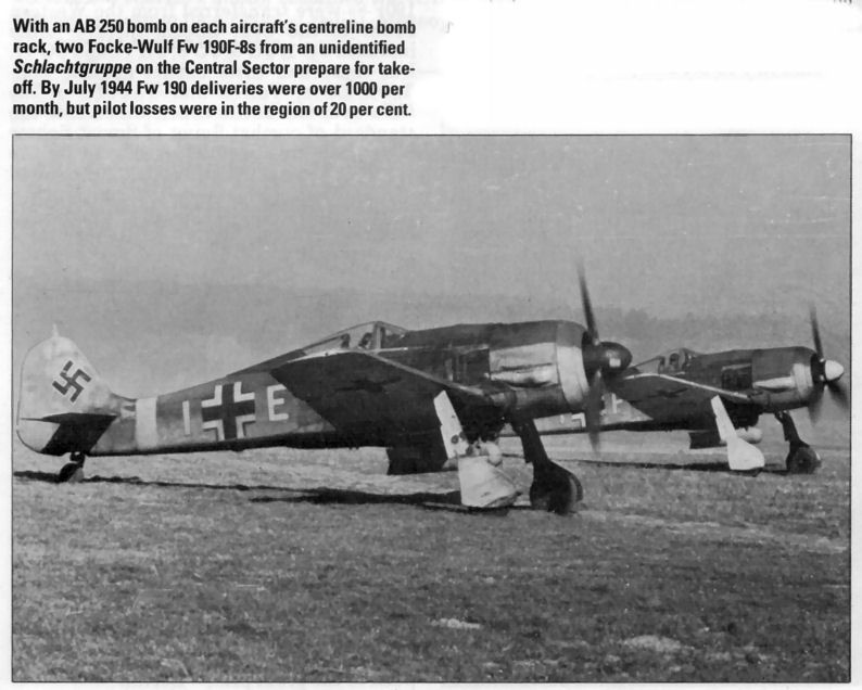 FW190F-8s fighter bombers