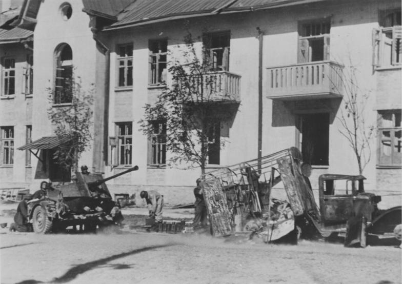 GAZ AA truck destroyed, Novorossiysk, 1942