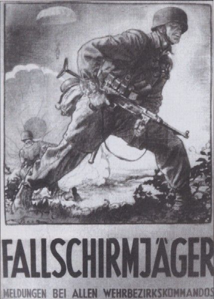 German airborne recruiting poster