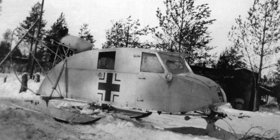 German "Max Henschel" WH/WL aerosan based on the soviet OSGA (NKL)-6, NKL 16/37 aerosledge (2)