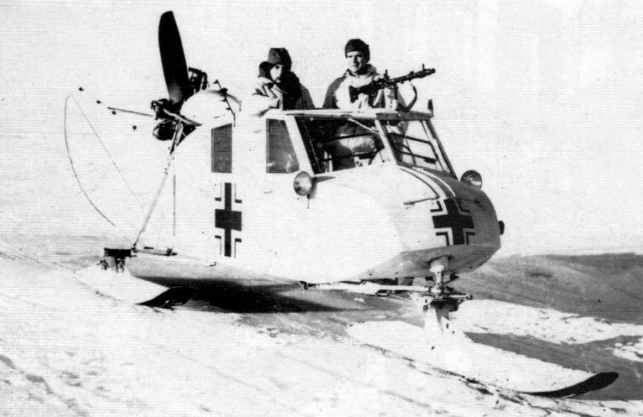 German "Max Henschel" WH/WL aerosan based on the soviet OSGA (NKL)-6, NKL 16/37 aerosledge (3)