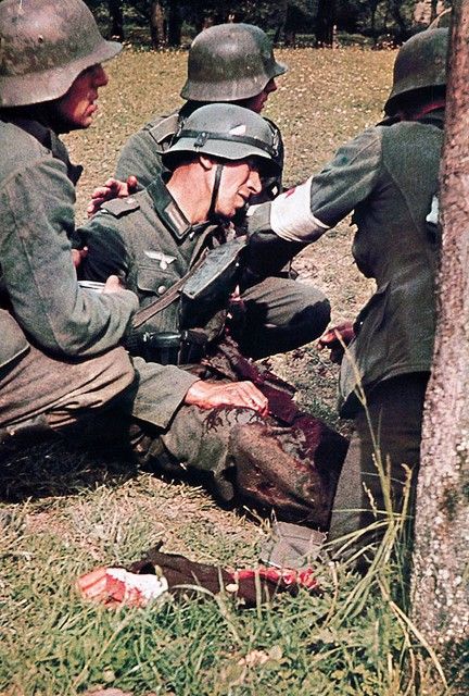 German soldier with arm shot off!! not for the squeamish!
