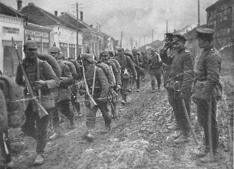 German soldiers crossing the Bulgaria.