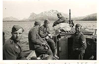 German Soldiers on a Boat