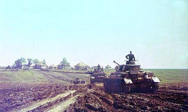 German tanks on the move