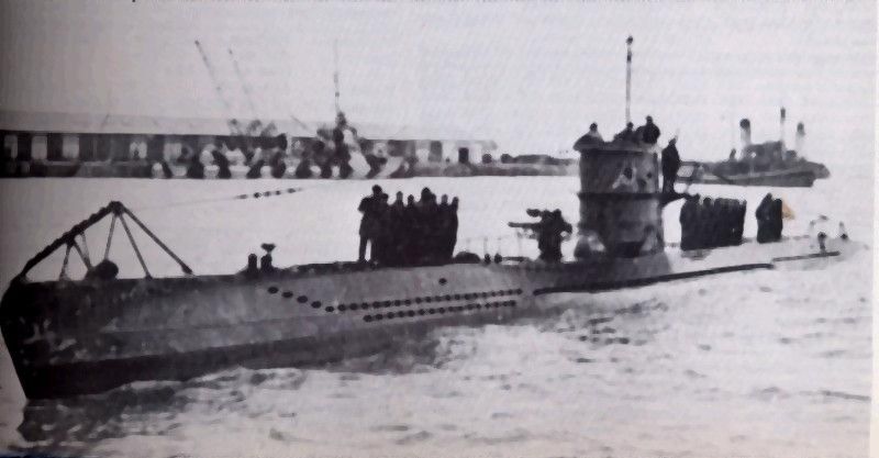 German U-Boat entering harbour