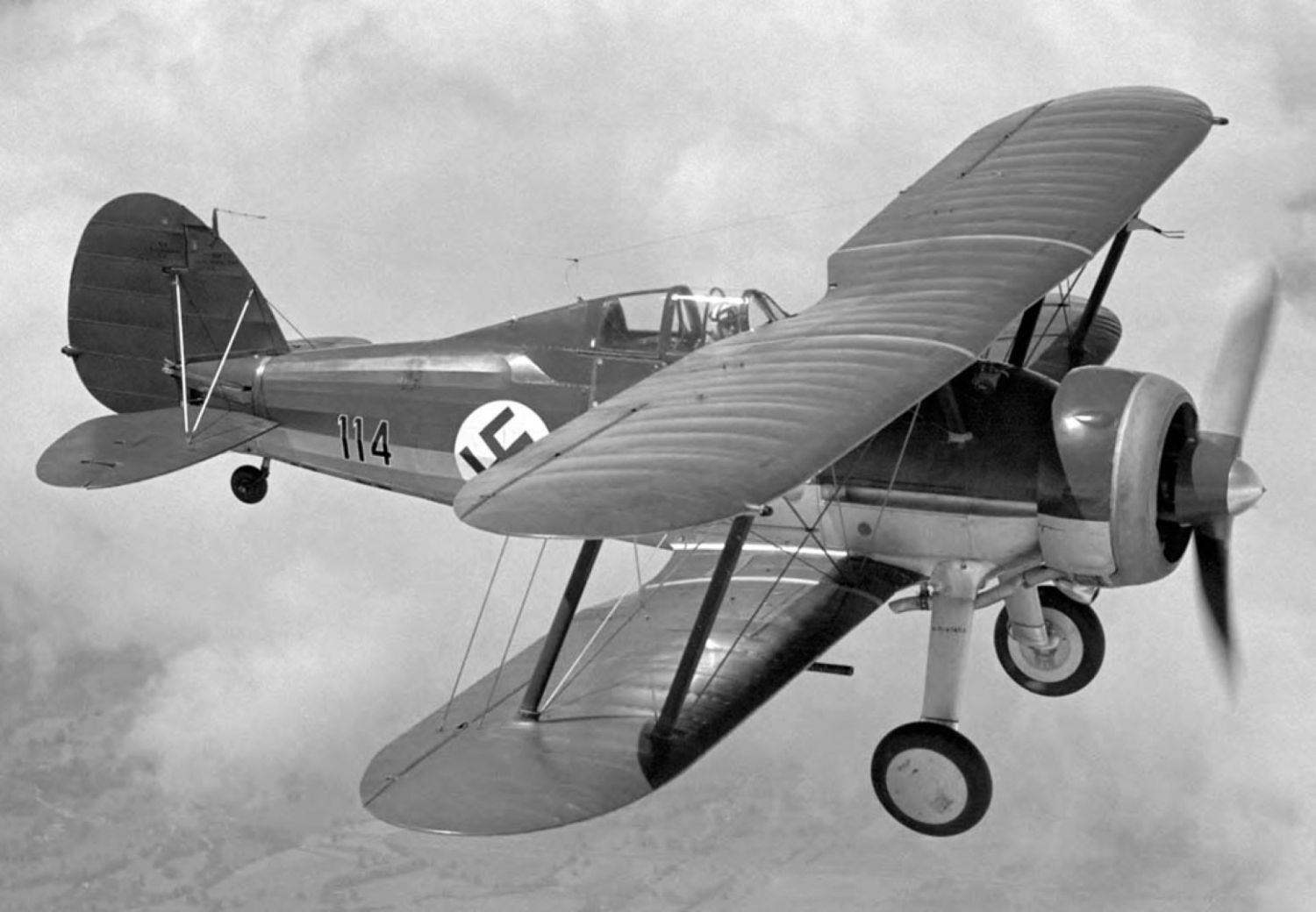 Gloster Gladiator , the Latvian AF