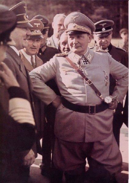 Goering and Hitler.