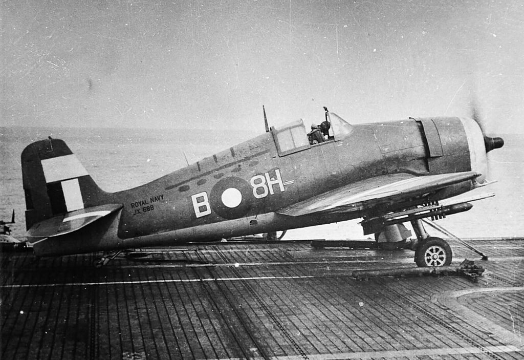 Grumman F6F Hellcat II, RN FAA Squadron no. 896, HMS Empress, 1945