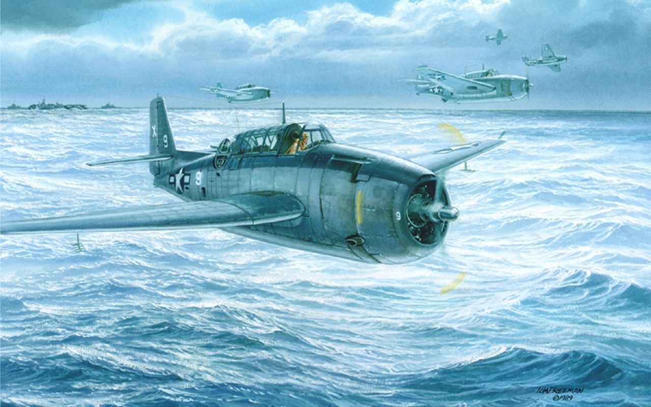 Grumman-TBF-Avenger-Torpedo-bomber-by-Tom-Freeman