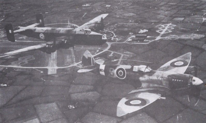 Halifax B.Mk.III and Spitfire HF.Mk.VII