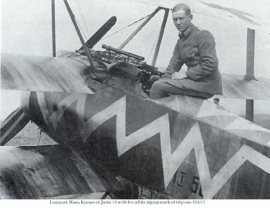 Hans Koerner, JASTA 9´s pilot