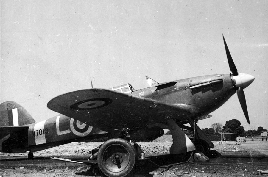 Hawker Hurricane Mk.I  s/n. V7013 , code JH-L of the no.317 (Polish) Squadron RAF , Ouston, May/June 1941