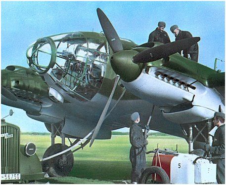 He-111 being serviced
