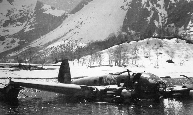 heinkel He111 downed in Norway in 1940